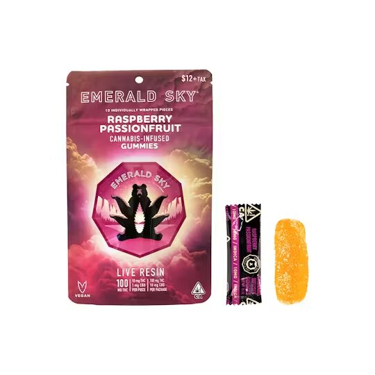Raspberry Passionfruit LR Gummies Emerald Sky