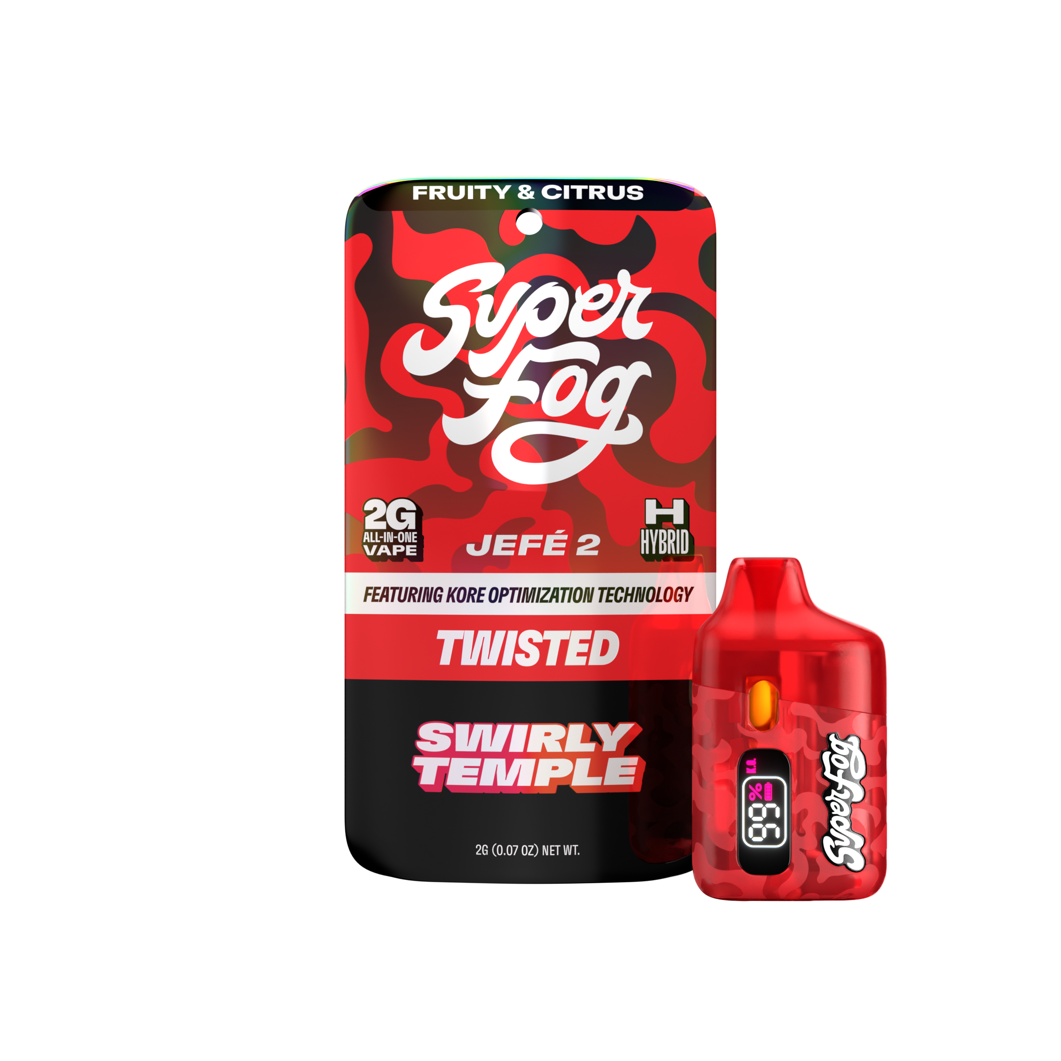 Disposable Super Fog Twisted Jefe 2 XL | Swirly Temple (H) Mfused
