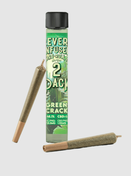 Green Crack | Infused Pre-Rolls | 2pk | 1.5g