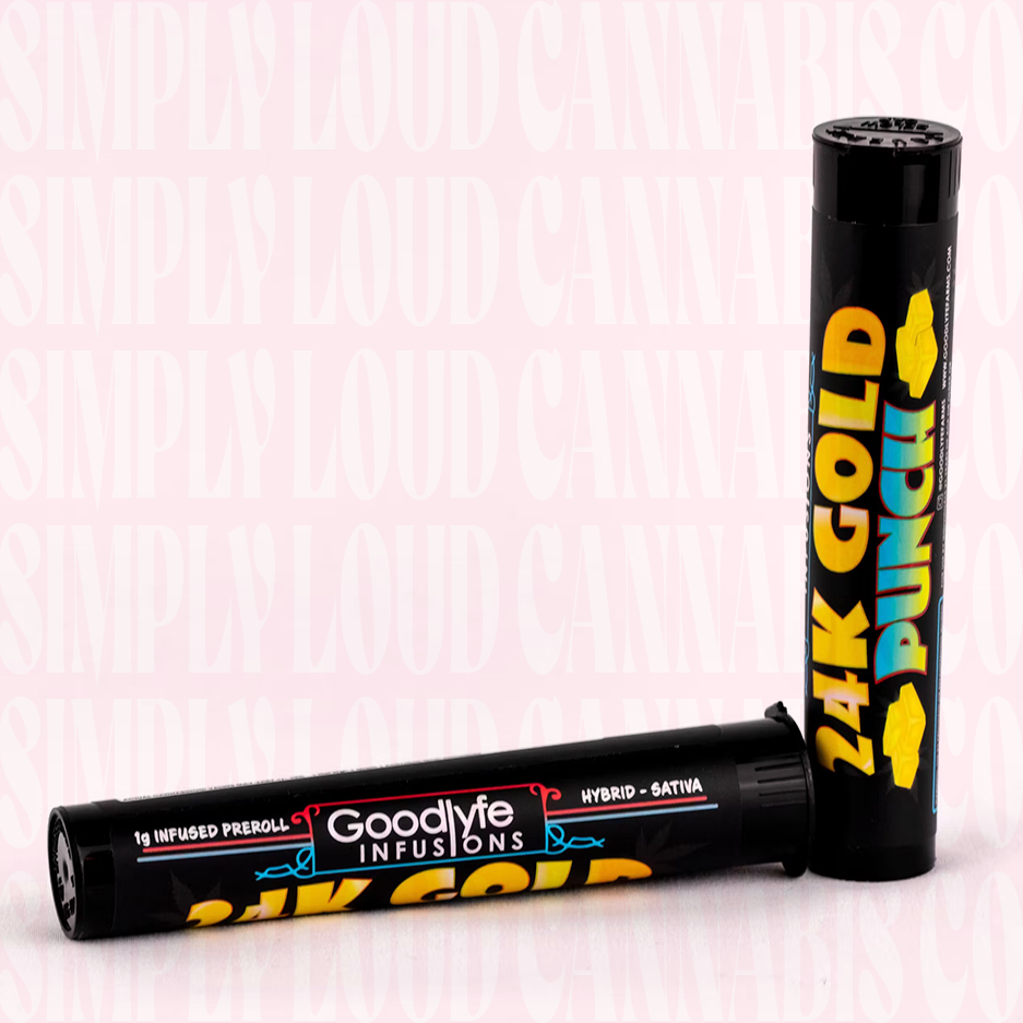Goodlyfe Infused Pre Roll: 24k Gold Punch