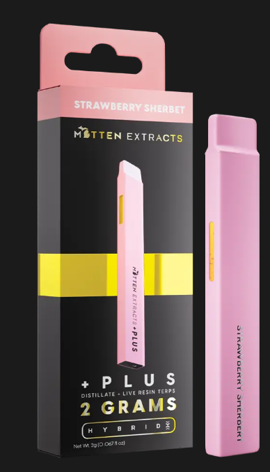 Disposable Plus | Strawberry Sherbet | 2g | Mitten Extracts