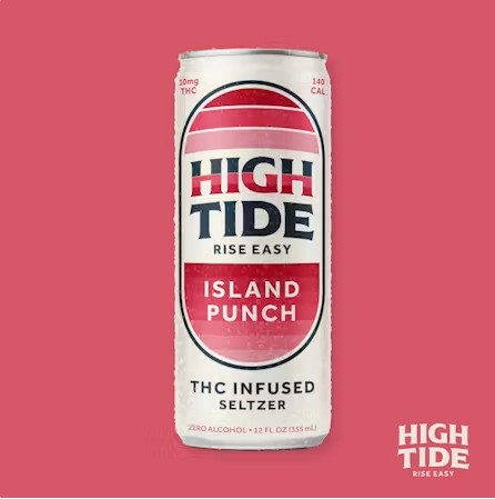 High Tide - Island Punch - 5mg/12oz - THC Infused Seltzer
