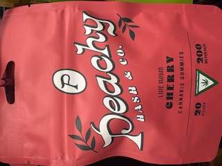 Peachy Hash & Co. - Cherry - 200mg Live Rosin Gummies