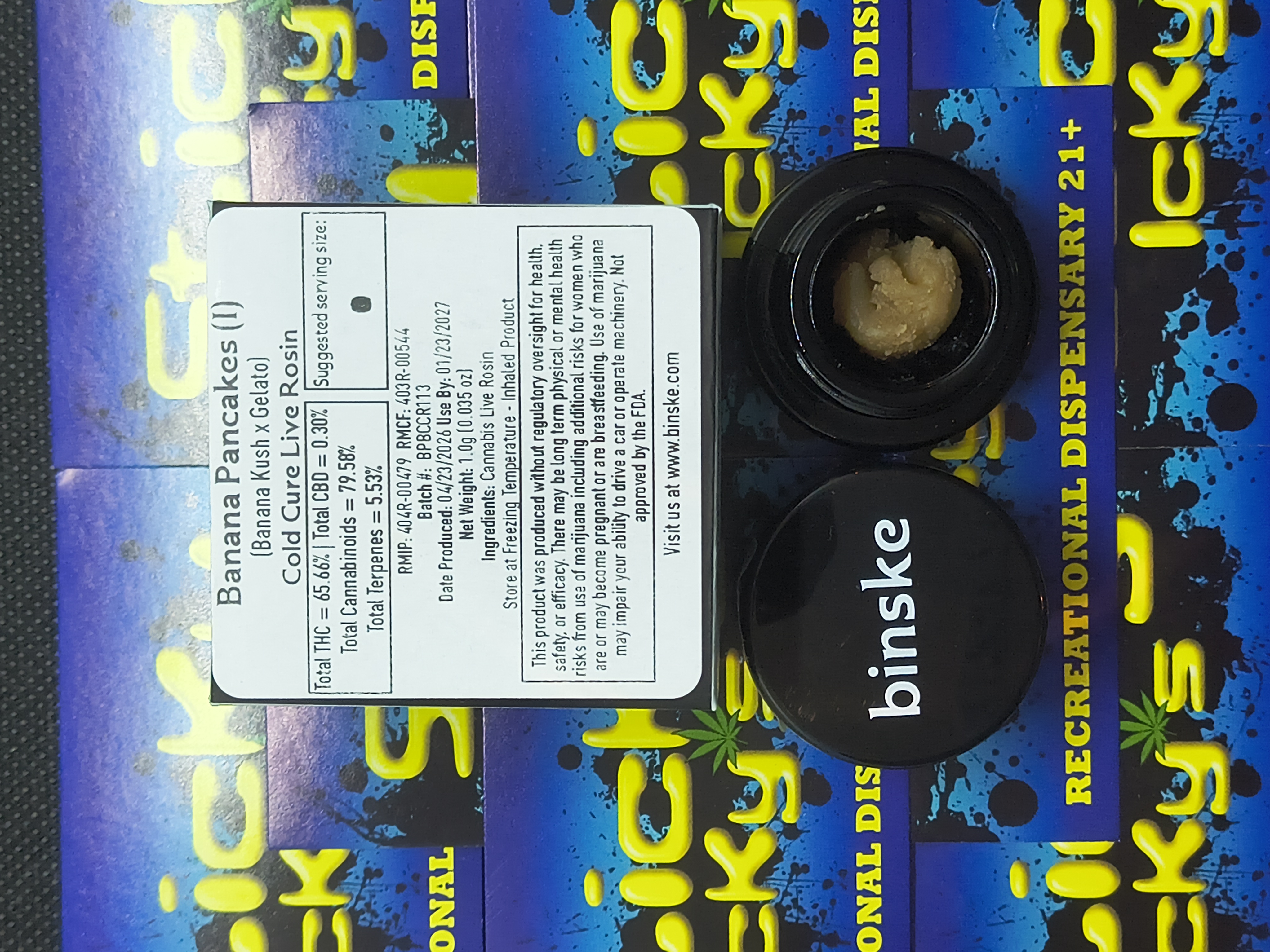 Banana Pancakes Live Rosin 1g