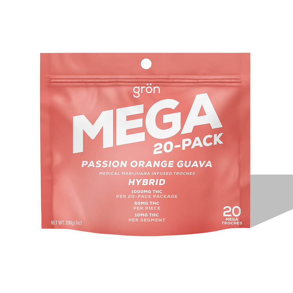Passion Orange Guava Troches 50mg/20pk (1000mg THC)