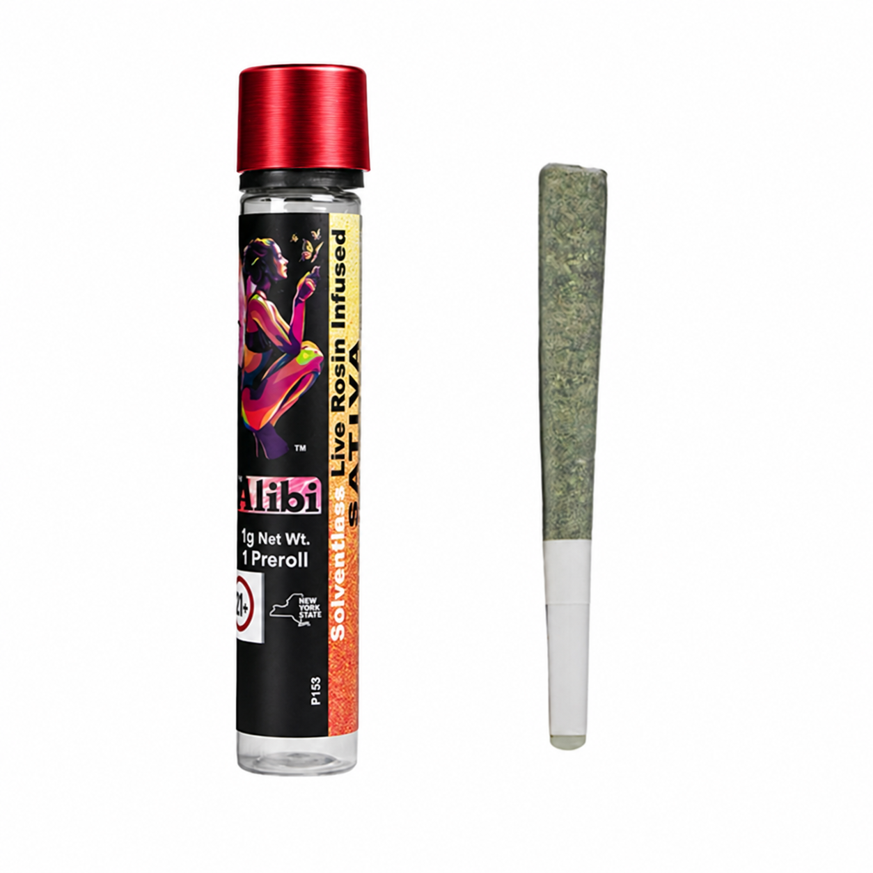 ALIBI - SUPER SILVER HAZE X TROPICAL COOLER - 1G LIVE ROSIN INFUSED W/ CERAMIC TIP