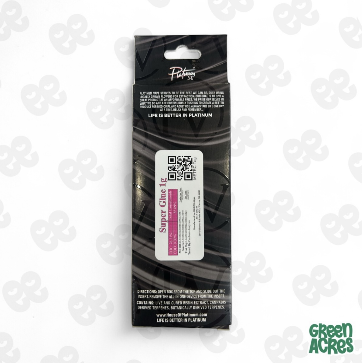 Super Glue 1G Live Resin Vape Disposable