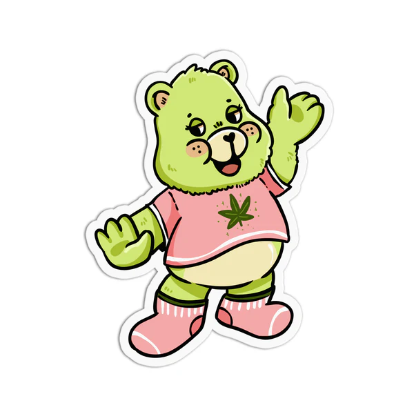 Canna Bear Sticker