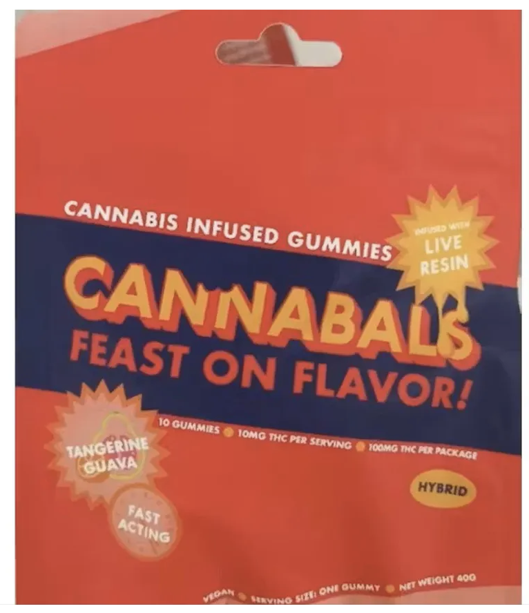 Tangerine Guava 100mg Live Resin Gummy 10ct