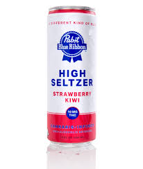 Pabst Blue Ribbon Seltzer Strawberry Kiwi 10MG