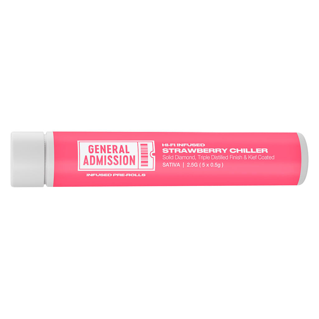 Strawberry Chiller Hi-Fi Infused 5-Pack Pre-Rolls | 5x0.5g
