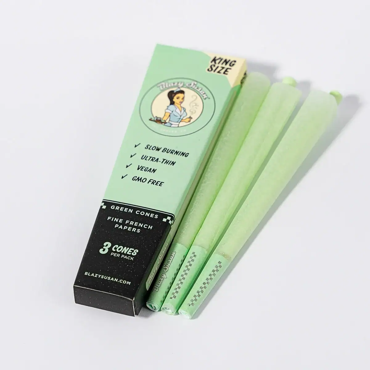 Blazy Susan - Green - 6pk 1 1/4 Cones