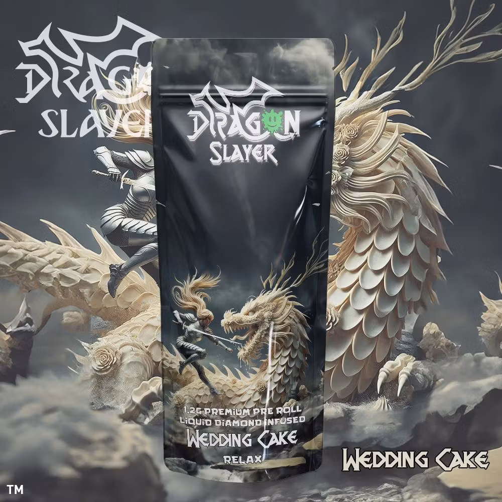 Dragon Slayer - Infused Preroll - 1.2g - Wedding Cake