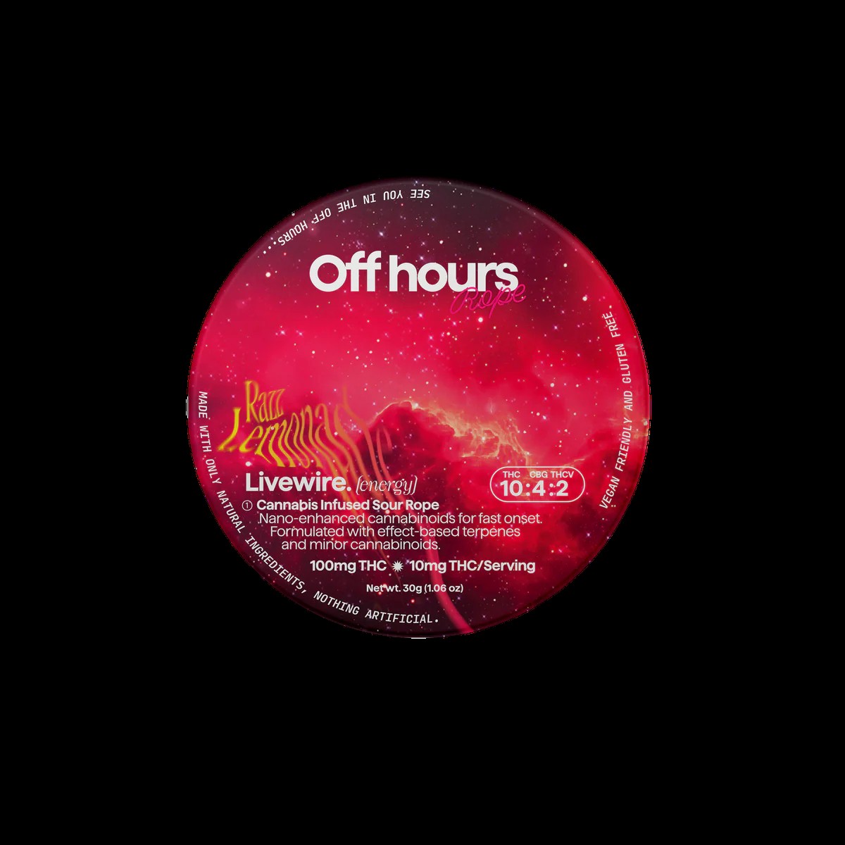 Off Hours | Livewire Sour Rope | 100THC:40CBG:20THCV
