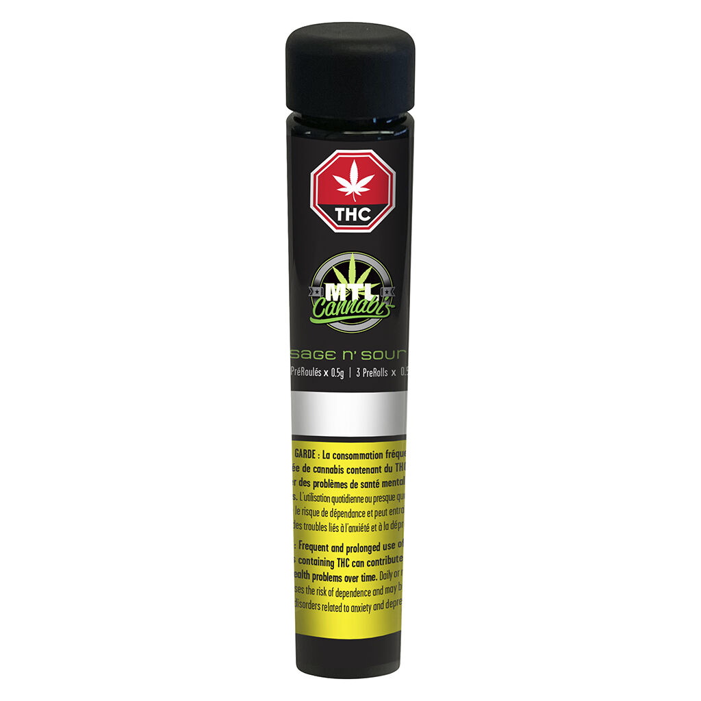MTL - Sage N' Sour Pre-Rolls - 3x0.5g