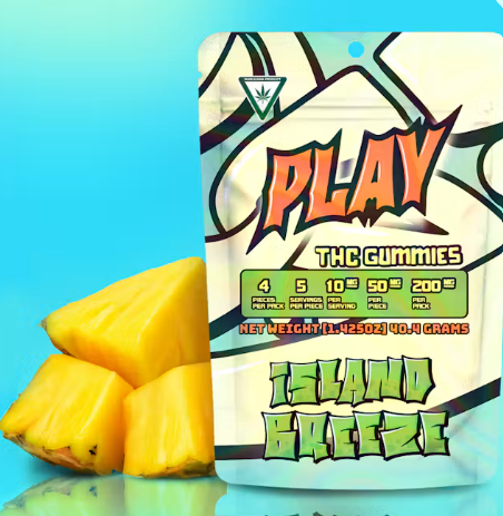 PLAY | Island Breeze | Infused Gummies | 200mg | Hybrid
