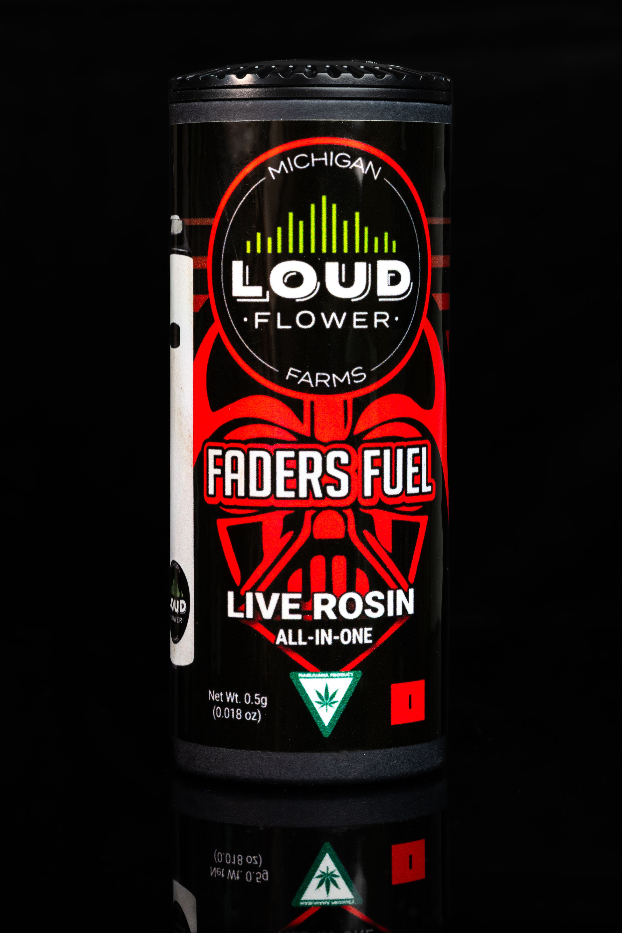 MI Loud Flower Fader's Fuel Live Hash Rosin Disposable 0.5g