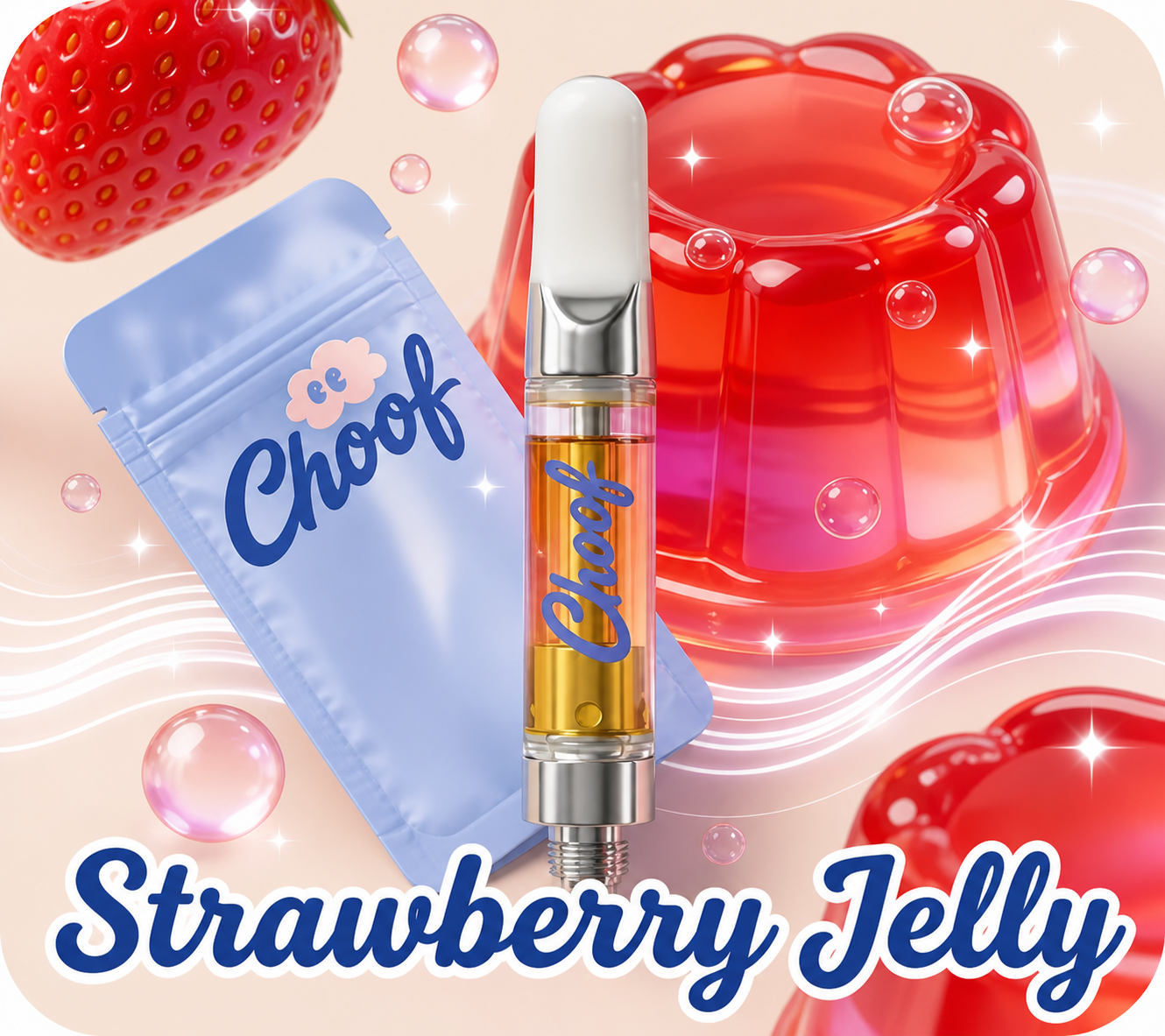 Choof I 510 Vape Cartridge I Strawberry Jelly I .5g