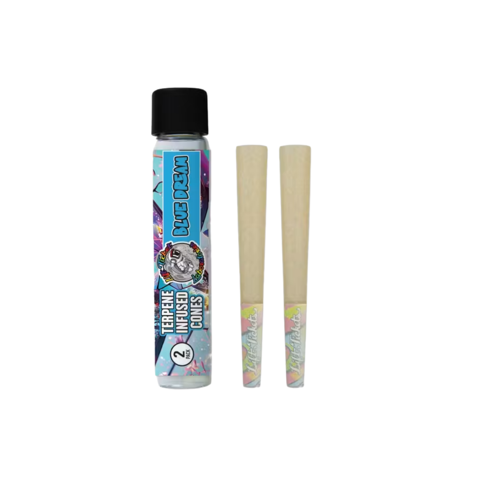 Lift Ticket - Blue Dream Infused 1.25 Size Cones -2pk