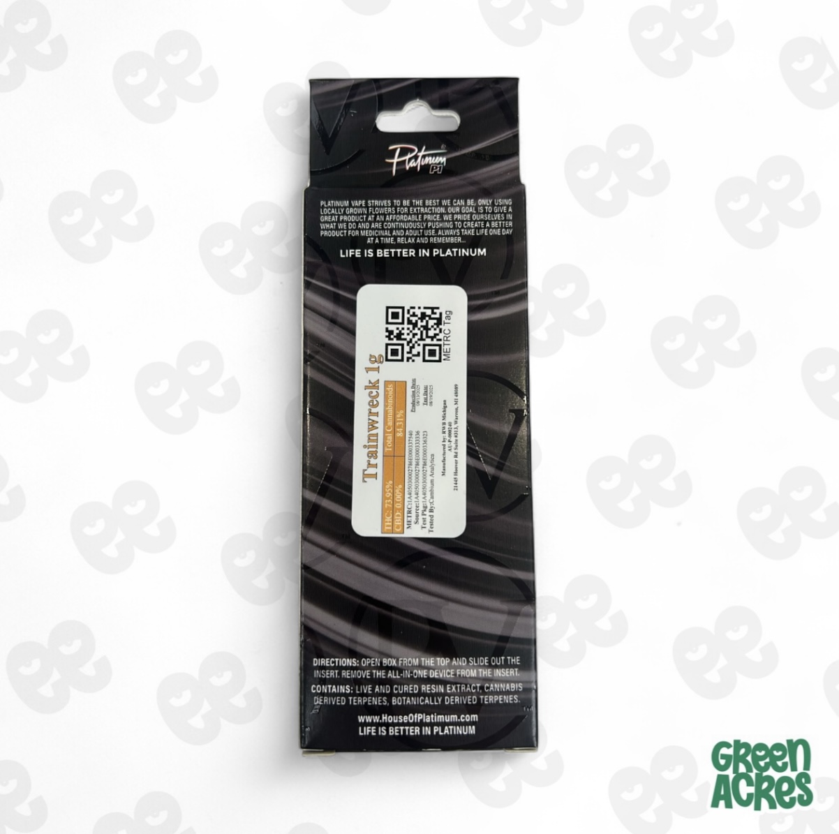 Trainwreck 1G Live Resin Vape Disposable
