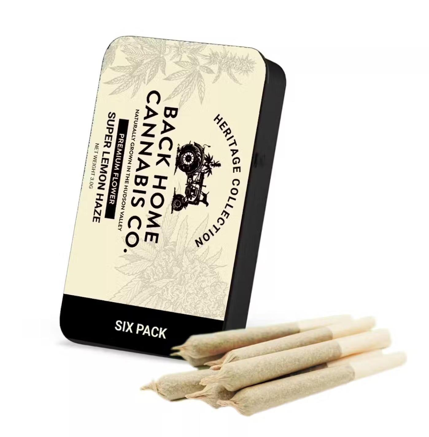 Back Home Cannabis - Super Lemon Haze 6pk Preroll - 3g
