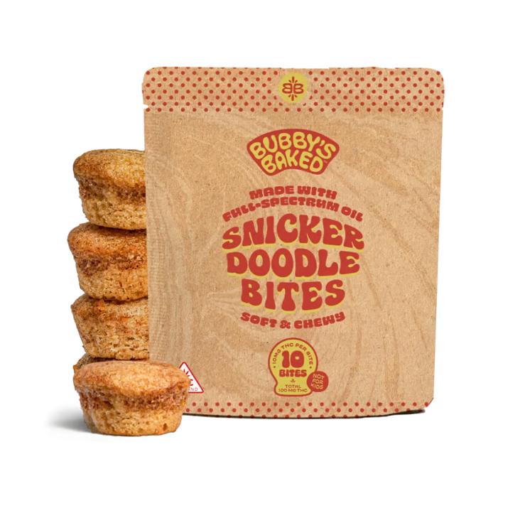 BUBBY'S Baked Bites 100mg: Snickerdoodle 10pk
