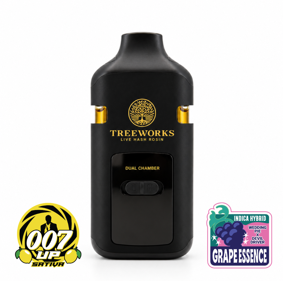 Treeworks - Grape Essence/007 Up - Live Rosin Disposable Vape - 1g