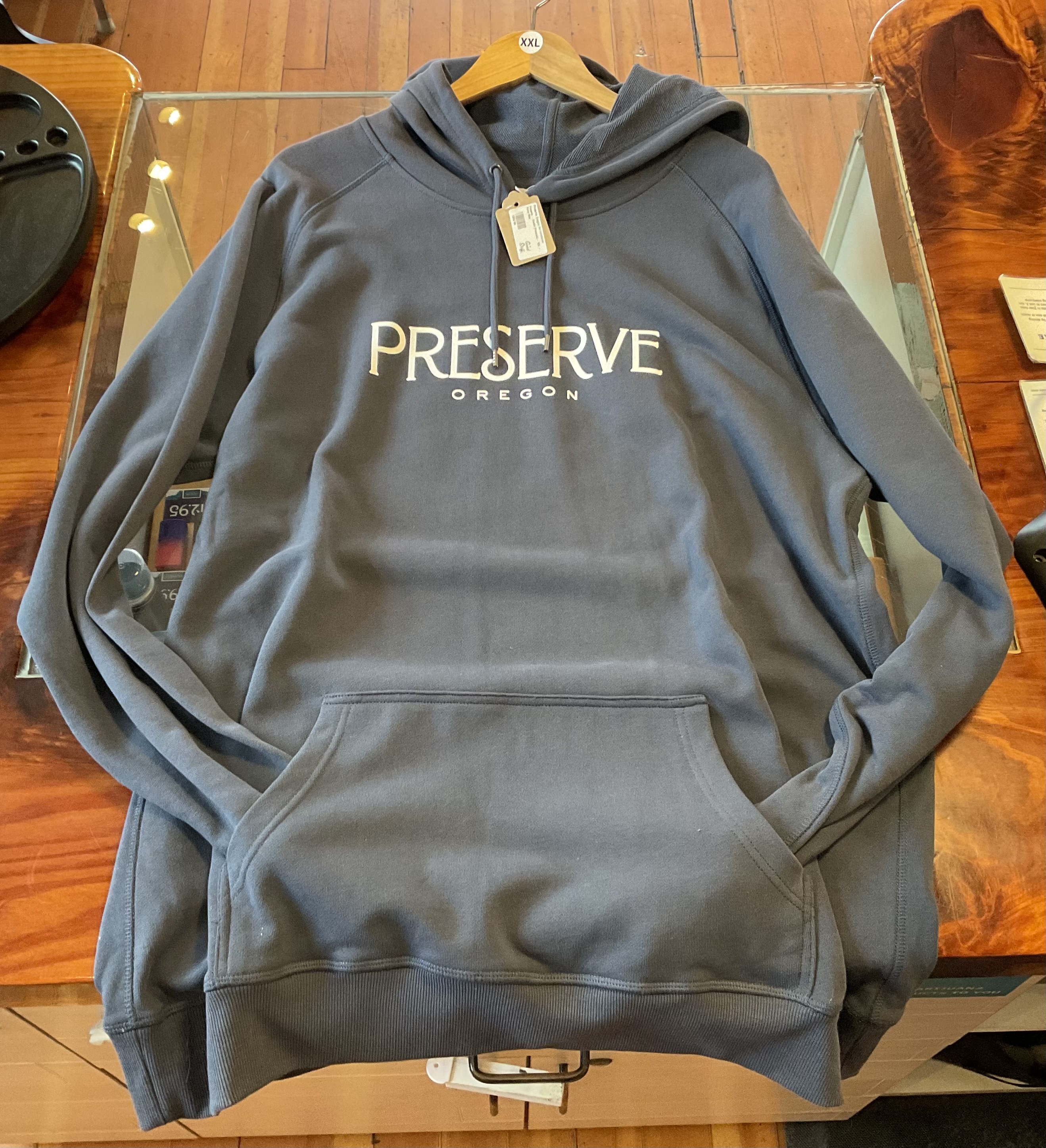 Preserve Hoodie Petrol Blue