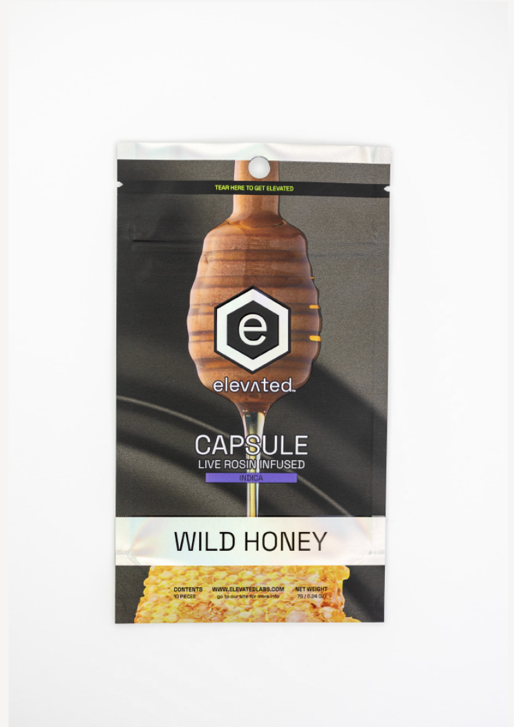 Elevated Live Rosin Honey Caps (I)-100mg