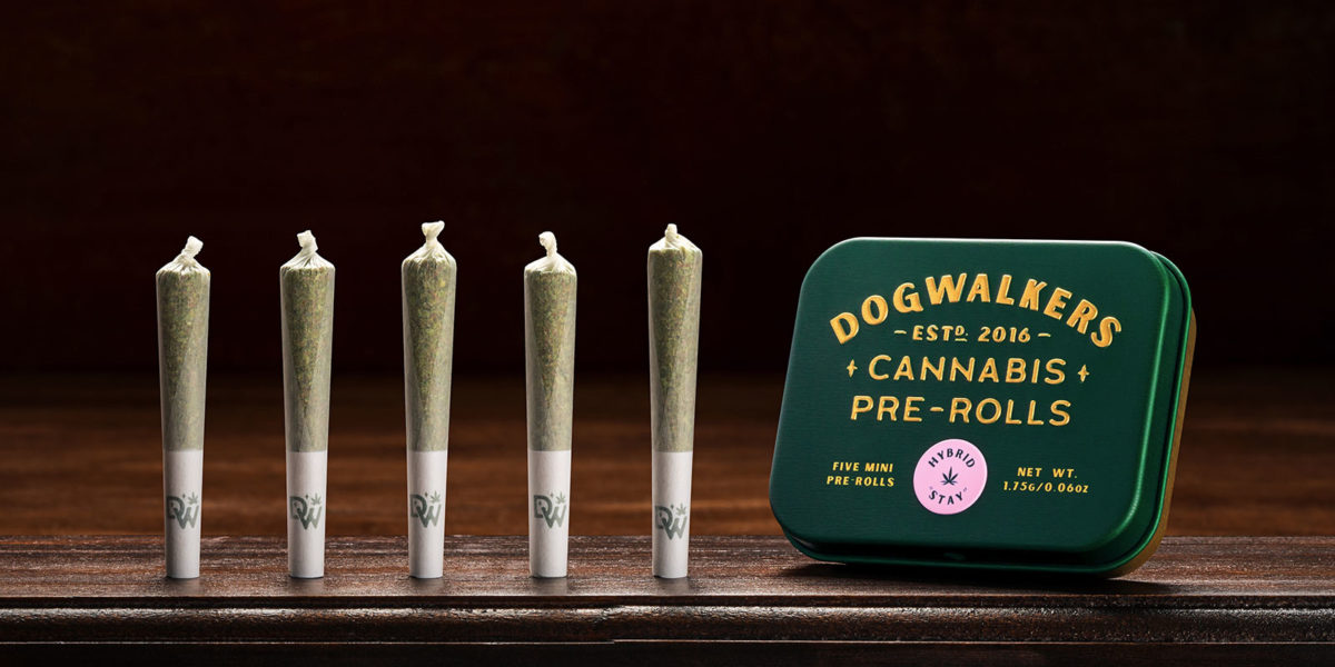 Dogwalkers Pre-Roll 5pk/1.75g Mini Dogs- Cranberry Z