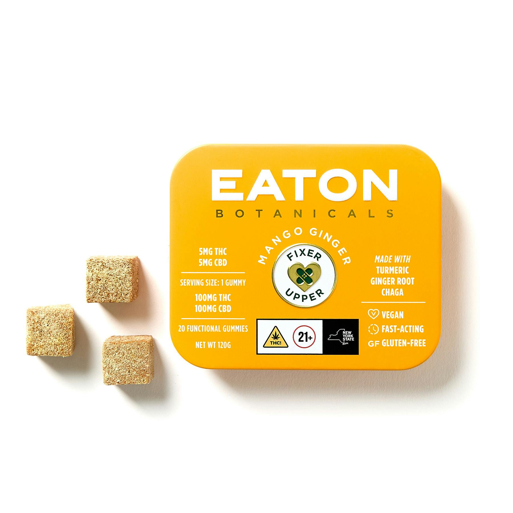 Fixer Upper | Mango Ginger | 1:1 THC:CBD | 20pk Gummies | 100mg