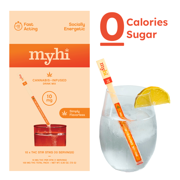 Simply Flavorless - Beverage Stir STIKs - 10 Count (100mg)