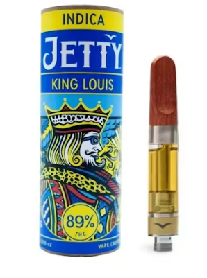 Jetty King Louis Indica High THC Vape Cart