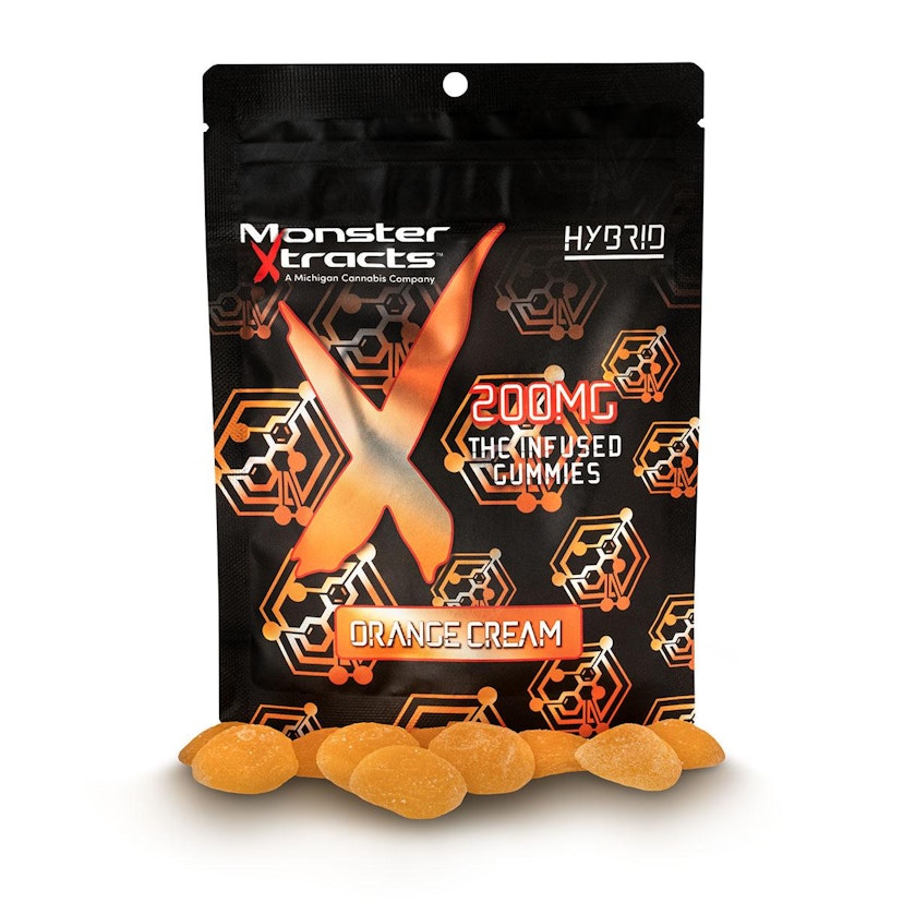 Monster Extracts | Orange Cream 200mg Gummies