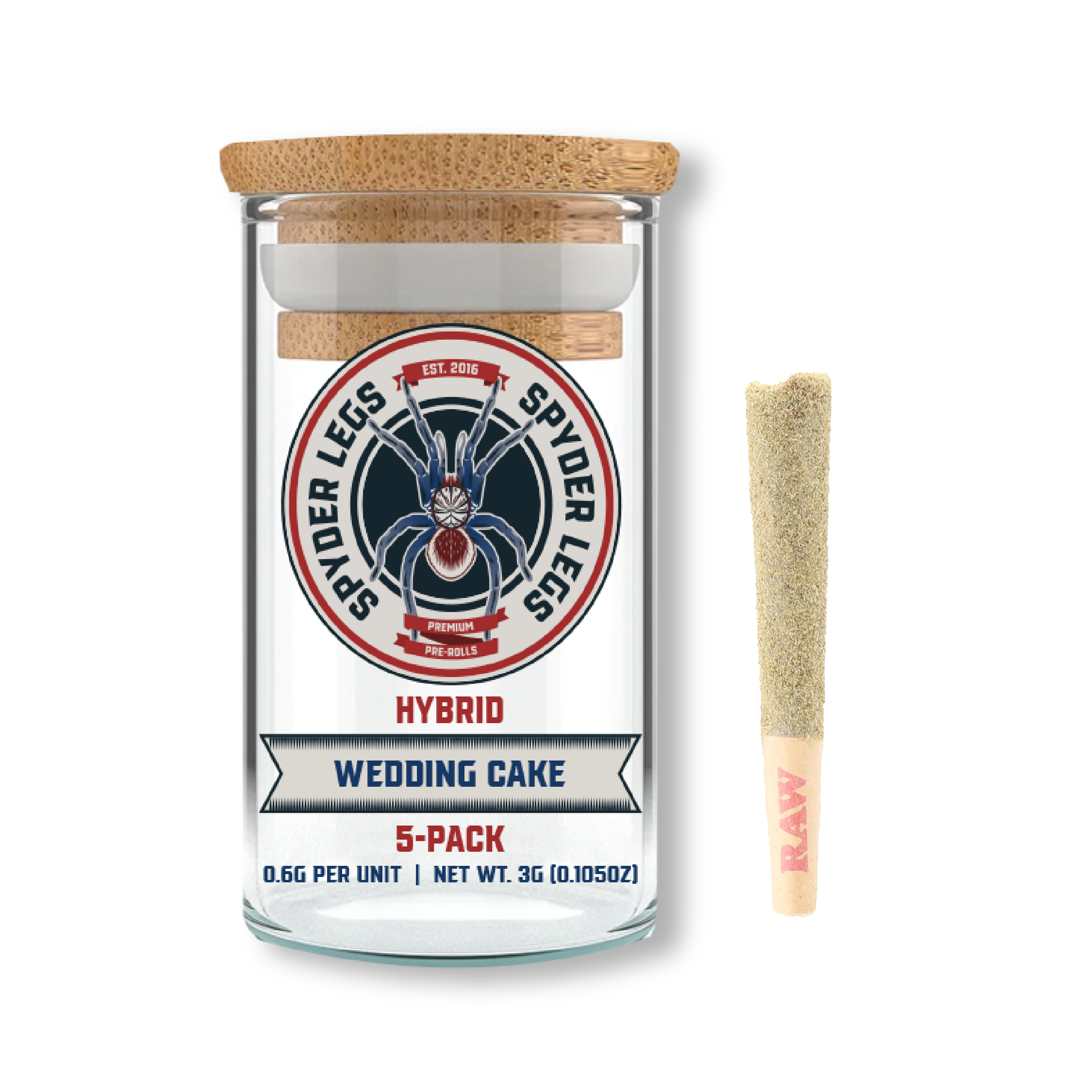 Spyder Legs Infused 5pk (3g) - Wedding Cake