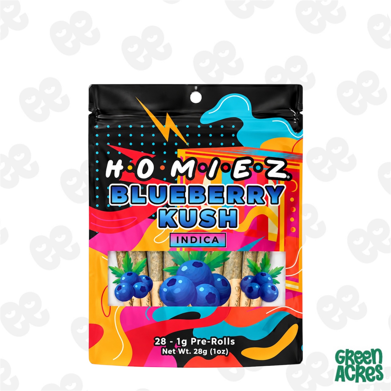 Homiez: Blueberry Kush 28-Pack Prerolls (I)