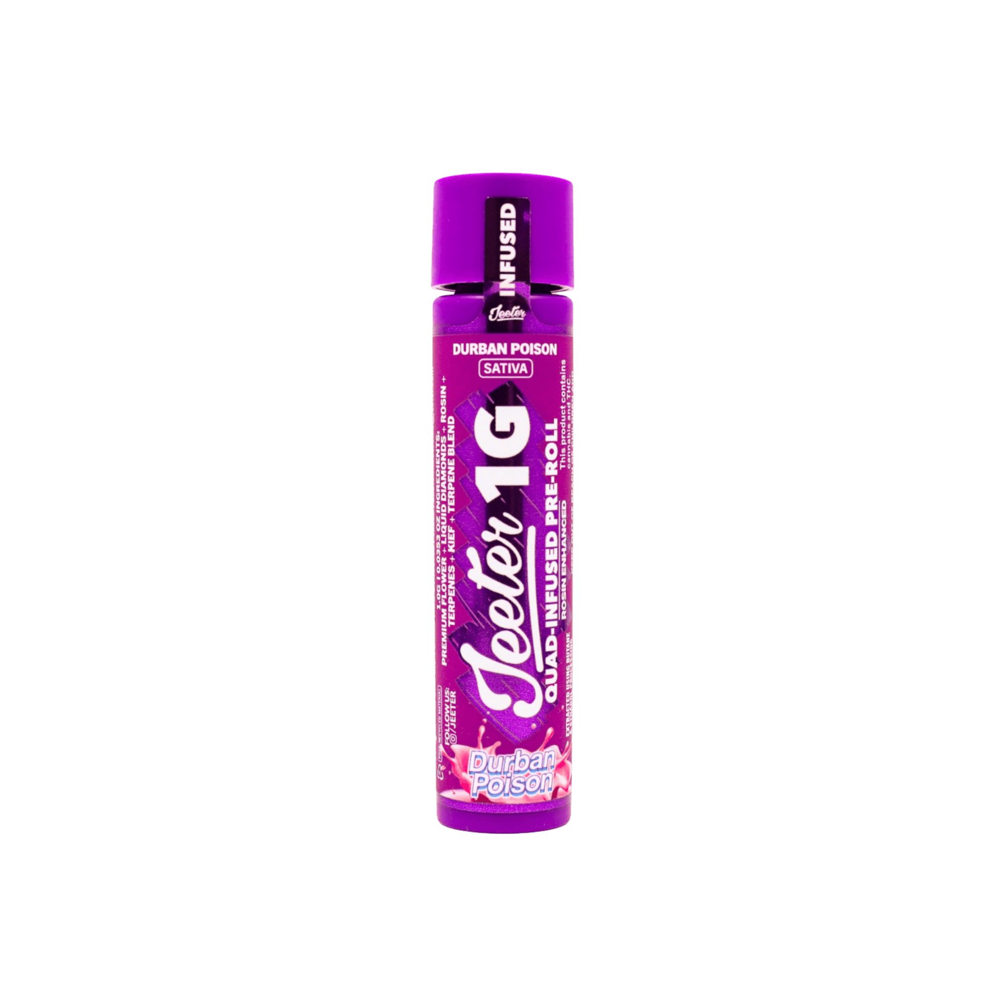 Jeeter XL Durban Poison Infused Pre-roll