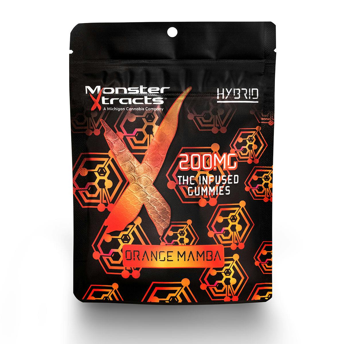 Monster X: Orange Mamba 200MG Gummies