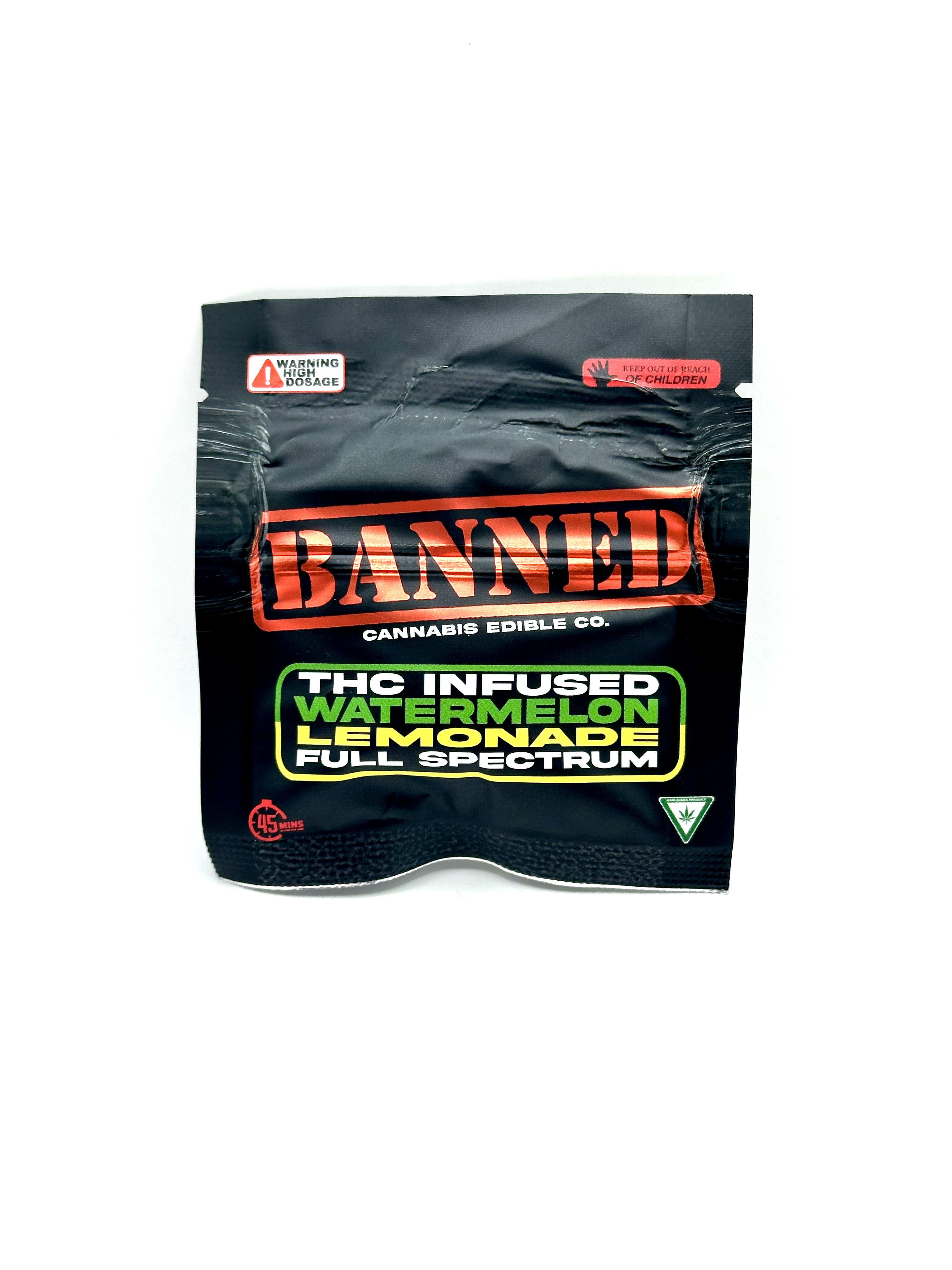 BANNED CO Watermelon Lemonade Single Gummy 200mg