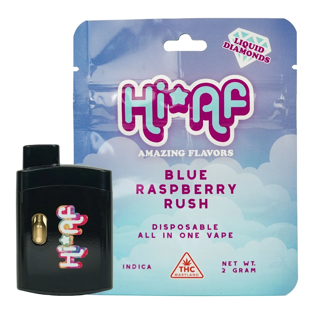 HiAF AIO Disposable Blue Raspberry Rush