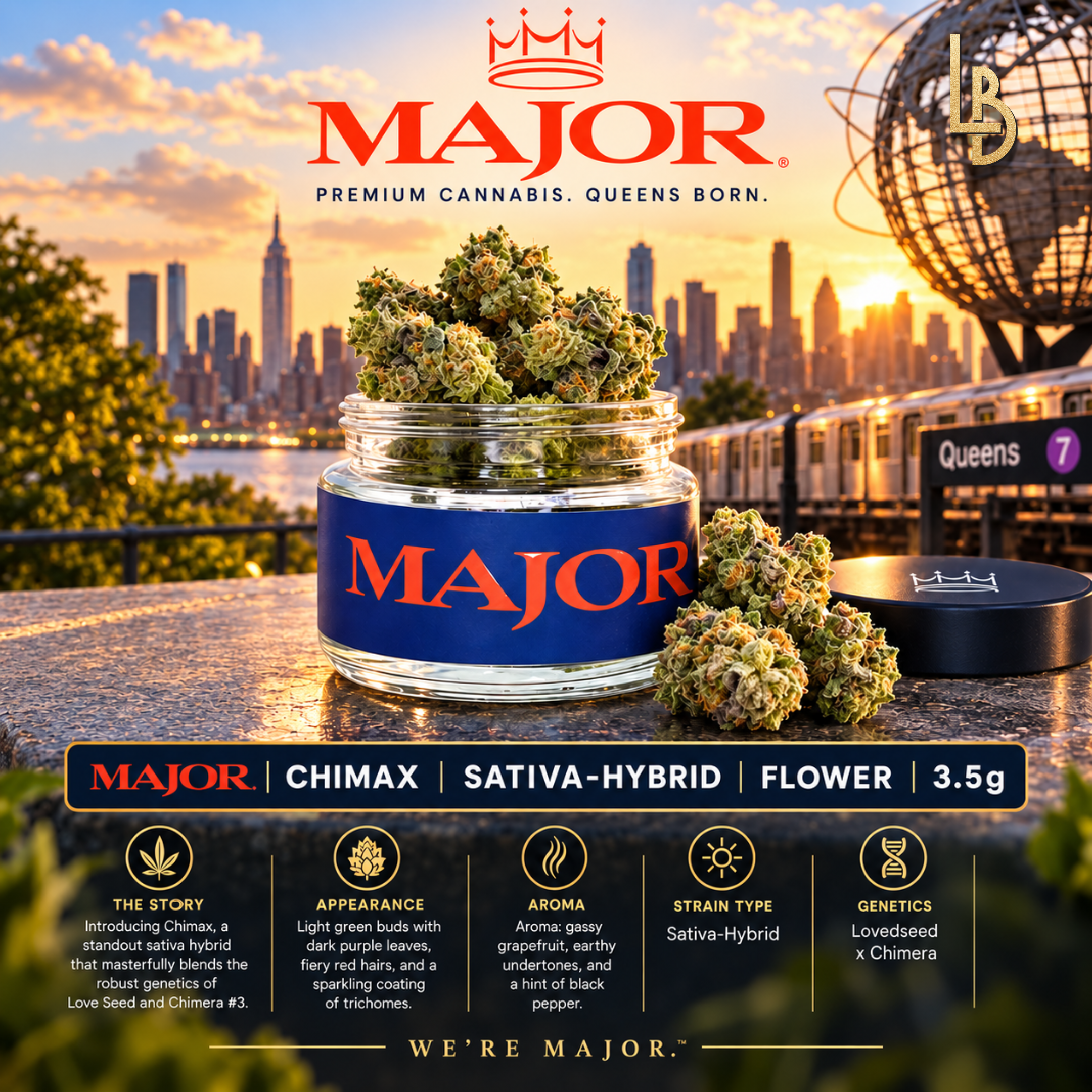 Major | Chimax | Sativa-Hybrid | Flower | 3.5g