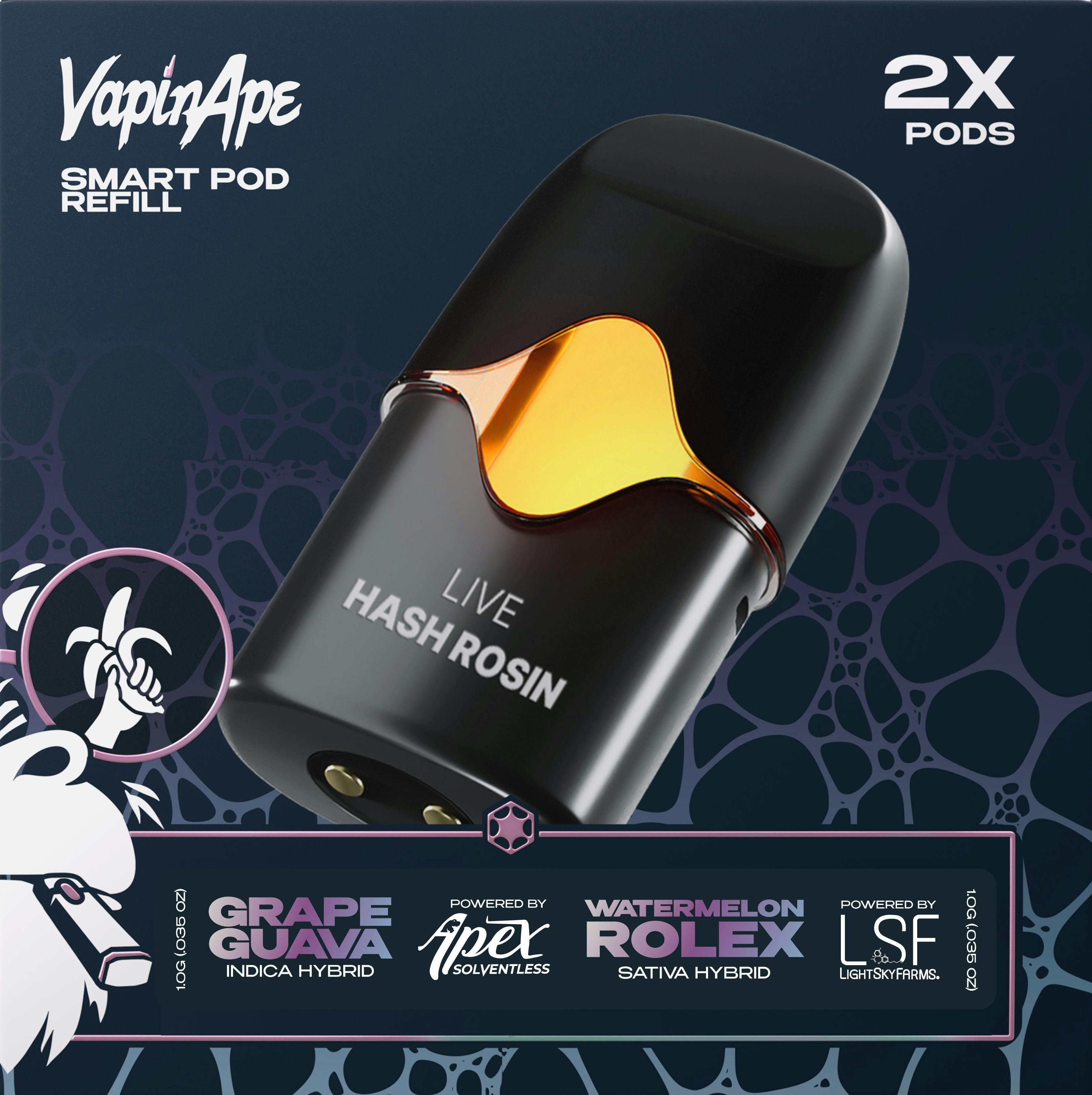 Vapin Ape | Citrus 23 + Gas 57 | Live Resin Pod 2pk