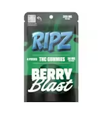 RIPZ Gummies 200mg 4pc (4x50mg) - Berry Blast