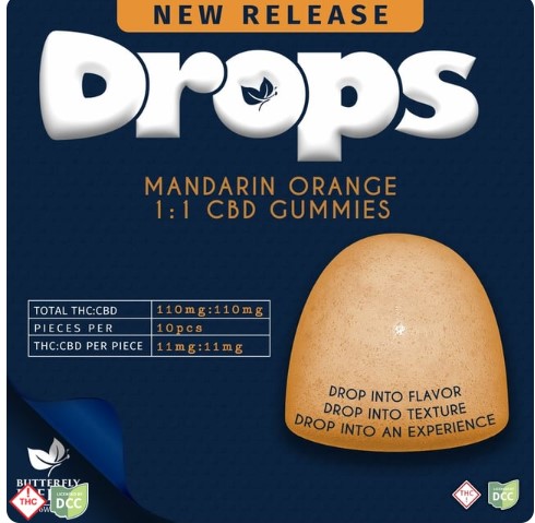 Orange 1:1 CBD | 110mg 10pk