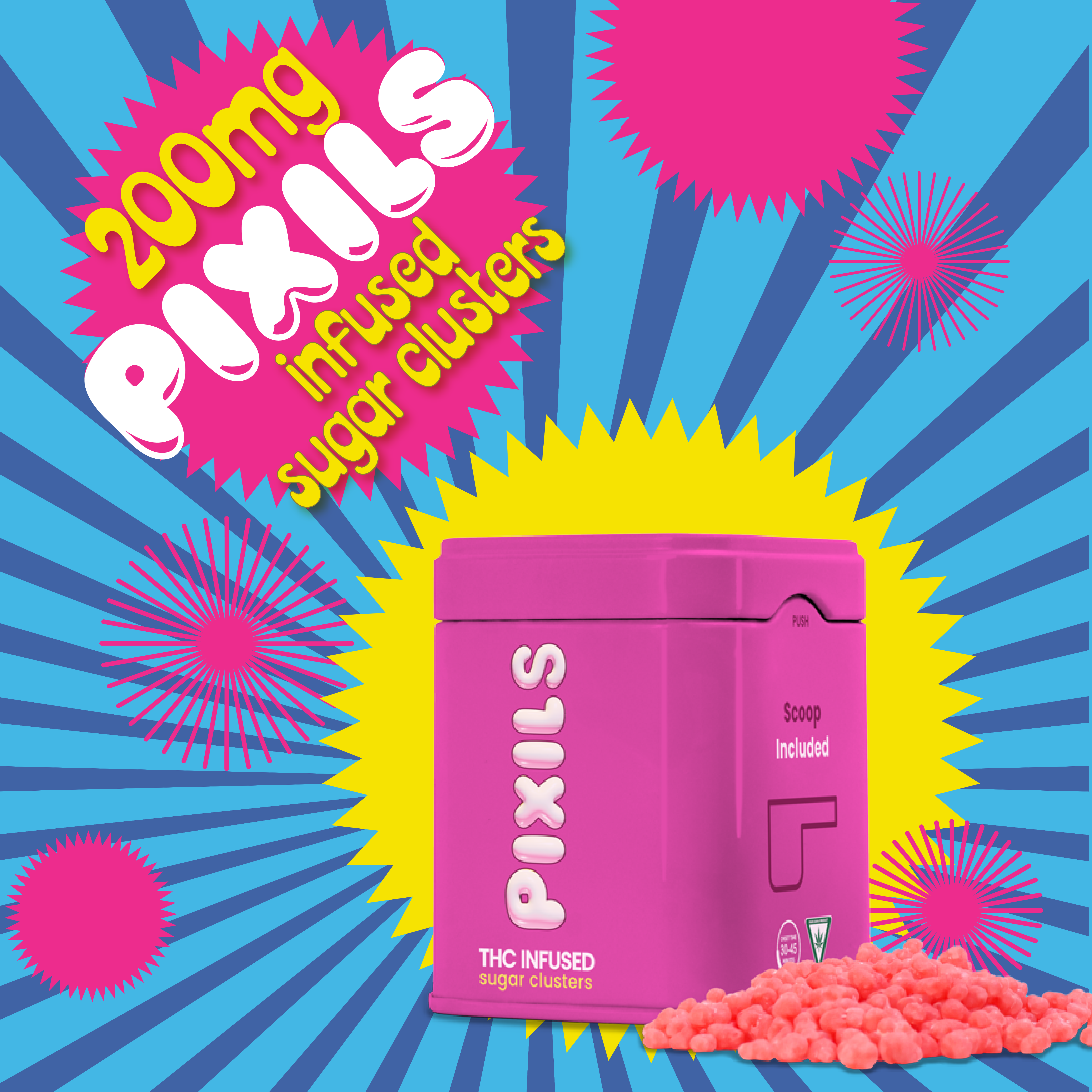 PIXILS | BLUE RASPBERRY CLUSTERS | 200MG