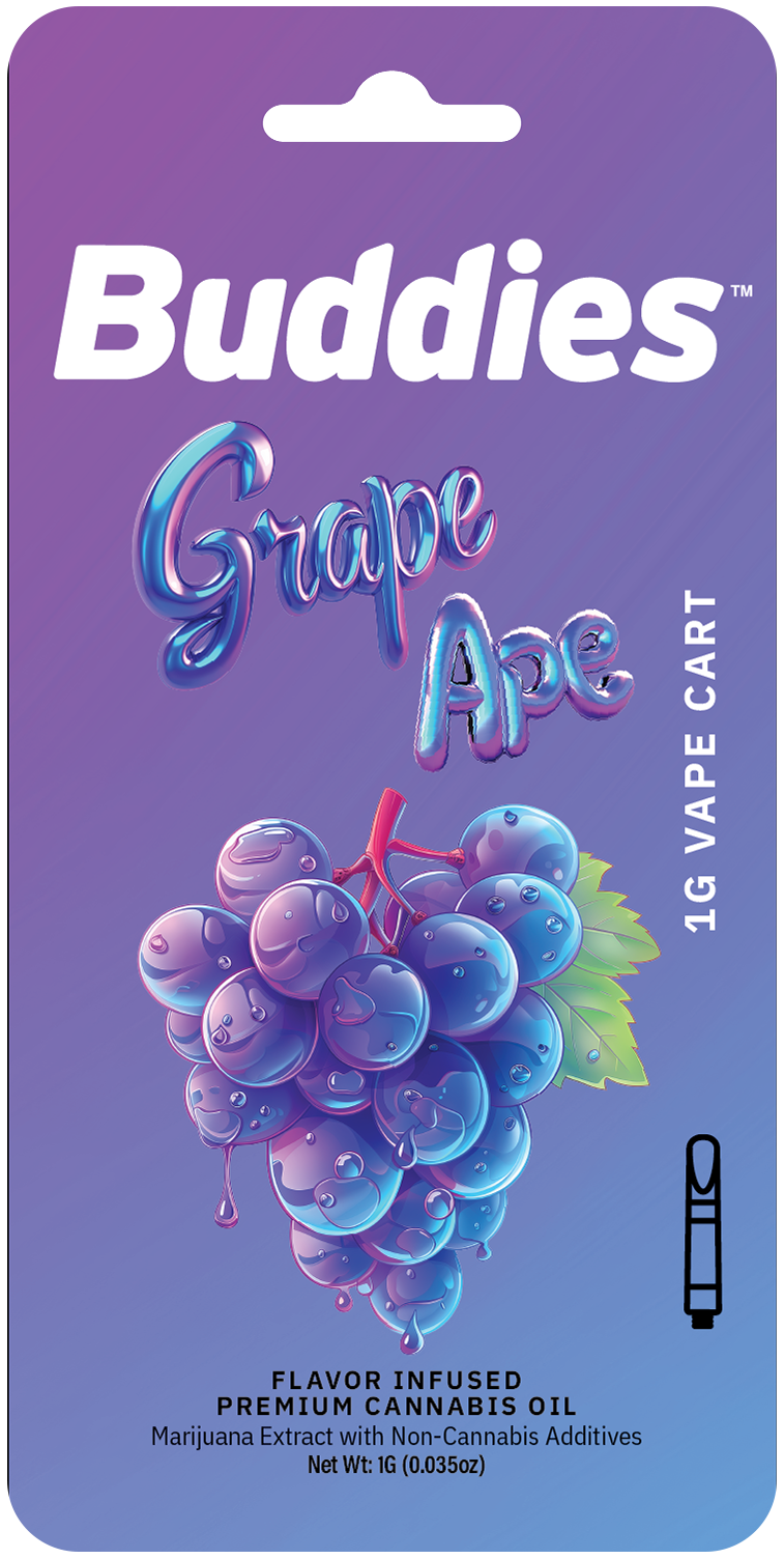 Buddies Flavors - Grape Ape (H) - Flavored Distillate Cartridge 1g