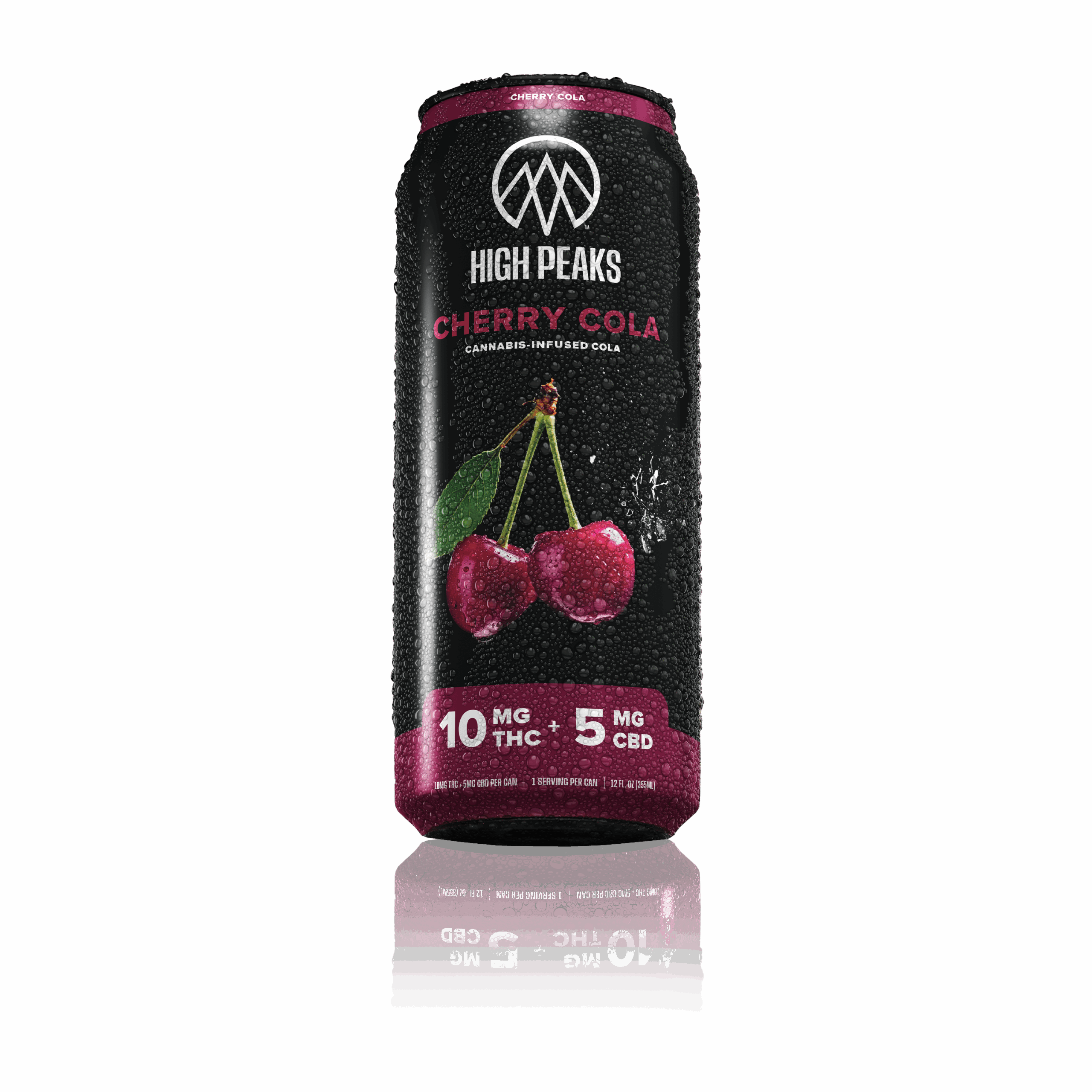 High Peaks| Cherry Cola | 10mg THC + 5mg CBD | 12 fl. oz | 1-Pk.
