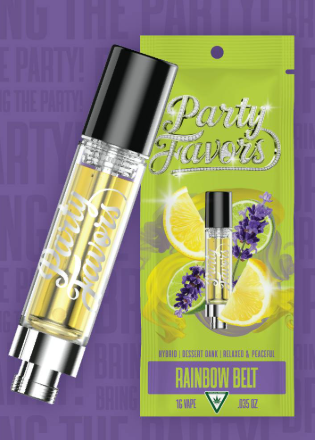 Party Favors | Rainbow Belt Distillate Cartridge | 1g