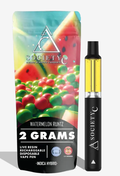 Watermelon Runtz | Live Resin Disposable | 2g | Indica