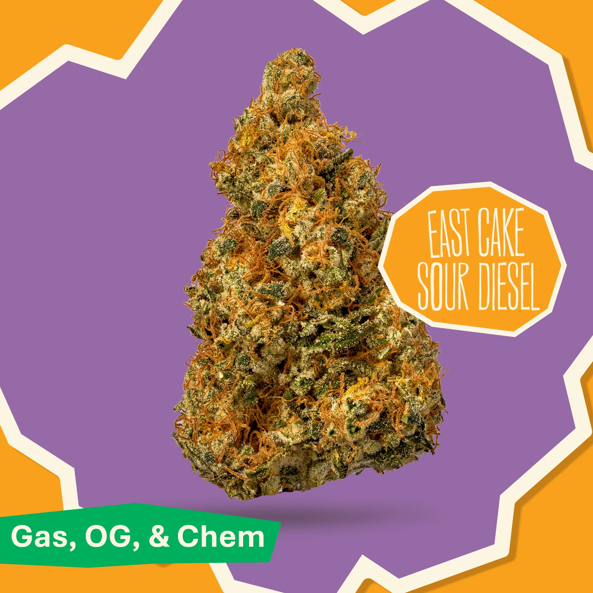 East Cake Sour Diesel | 3.5g Pre Packed